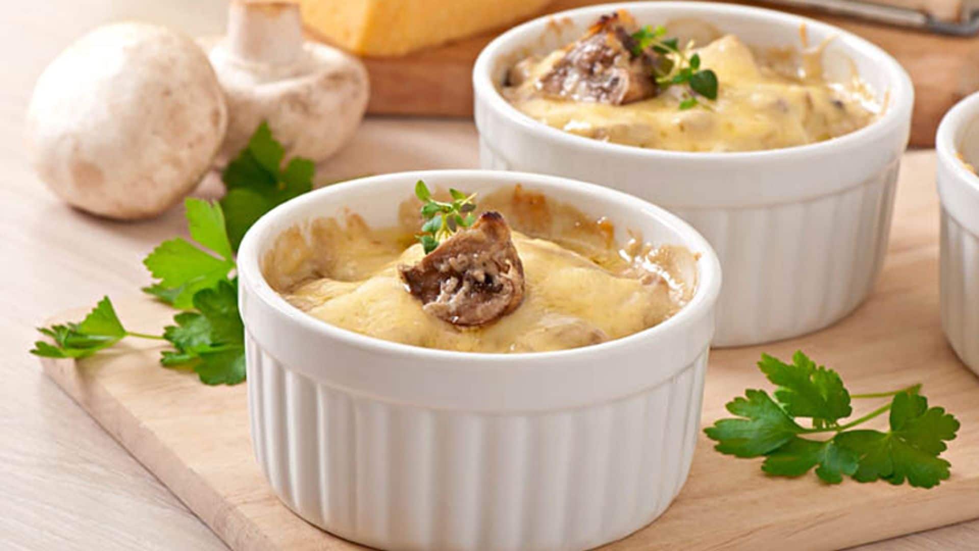 Gratinado de champiñones