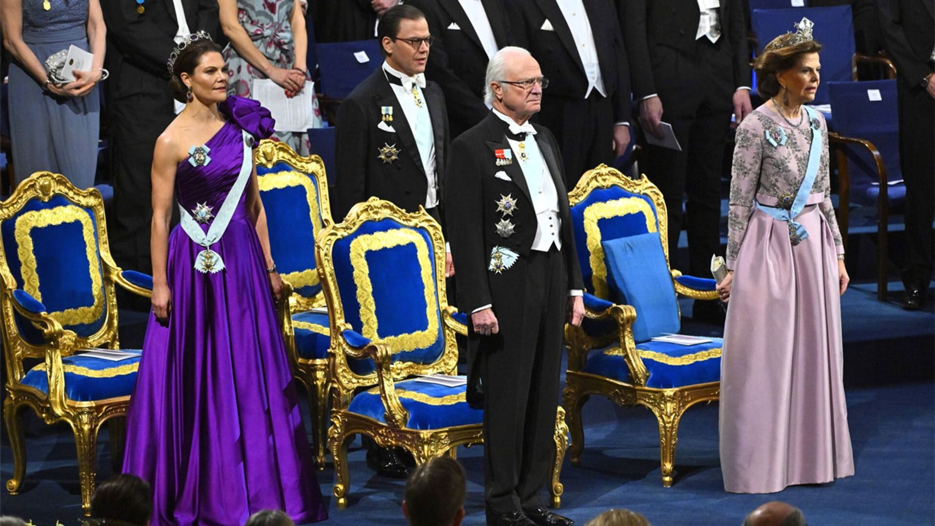 Las imágenes más espectaculares de la gala de los Premios Nobel presidida por la Familia Real sueca con una sonada ausencia