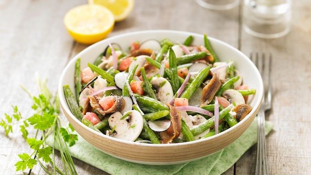 Ensalada de champiñones