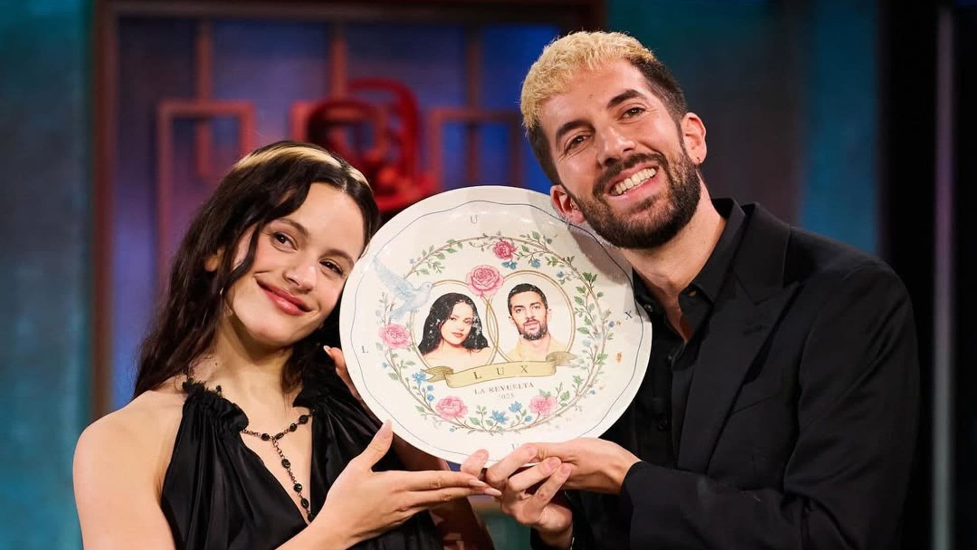 Rosalía y David Broncano en La Revuelta