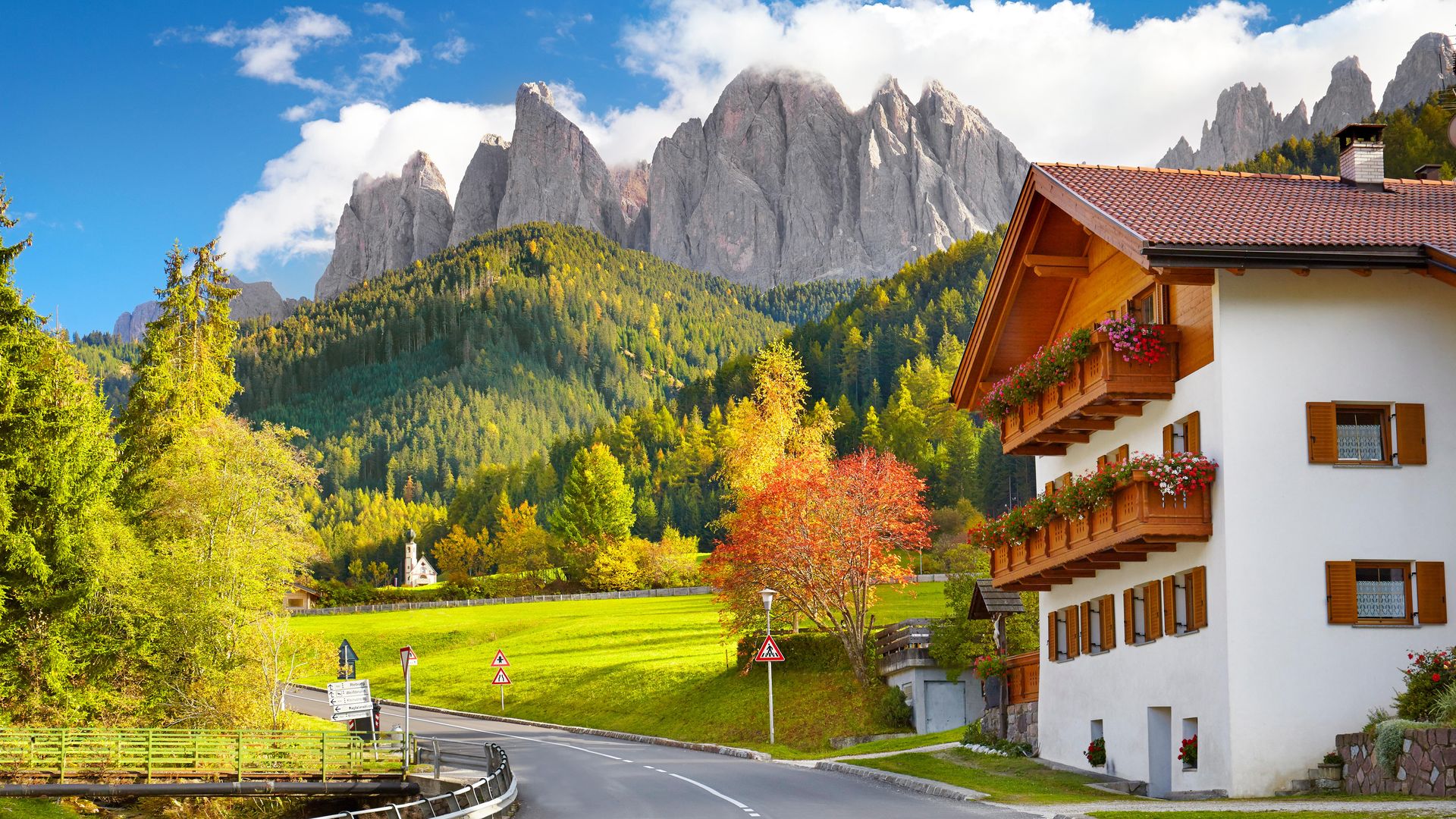 Valle de Funes, Dolomitas, Italia, Patrimonio de la Humanidad