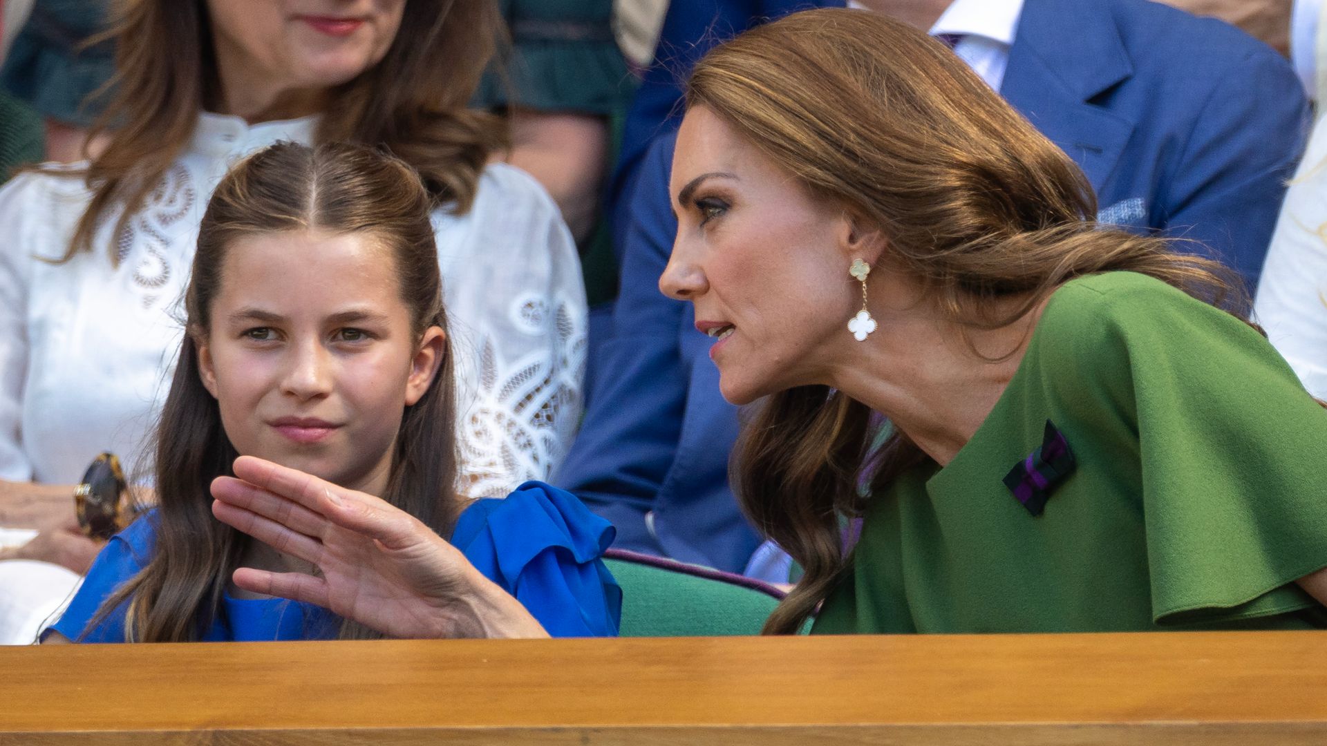Kate Middleton con la princesa Charlotte en Wimbledon 