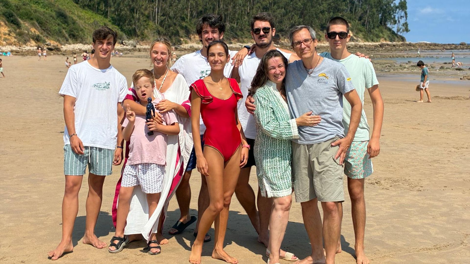 Teresa Robles y su familia