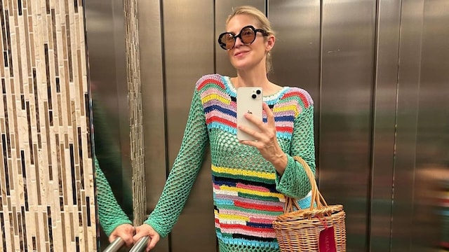 Kelly Rutherford con moda española en verano