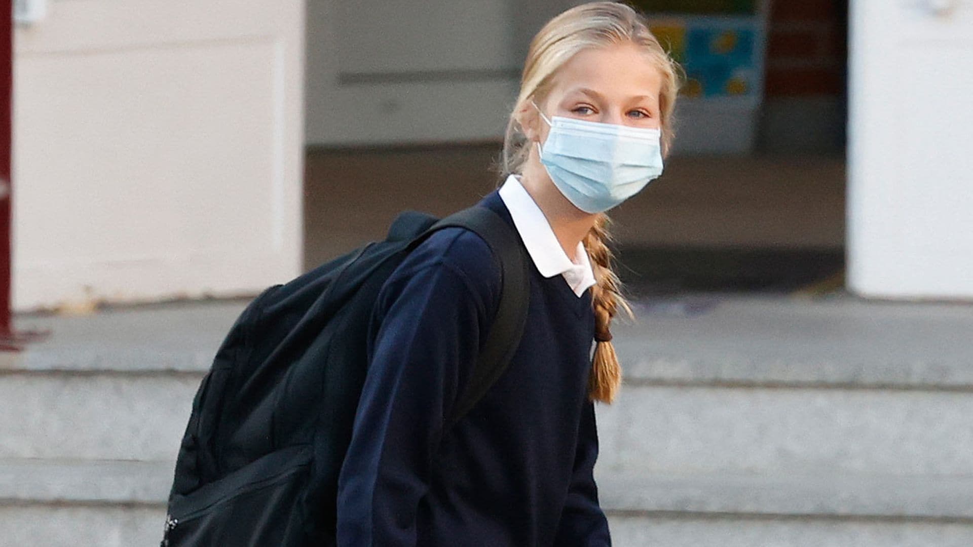 Confinada la clase de la princesa Leonor por un positivo en coronavirus