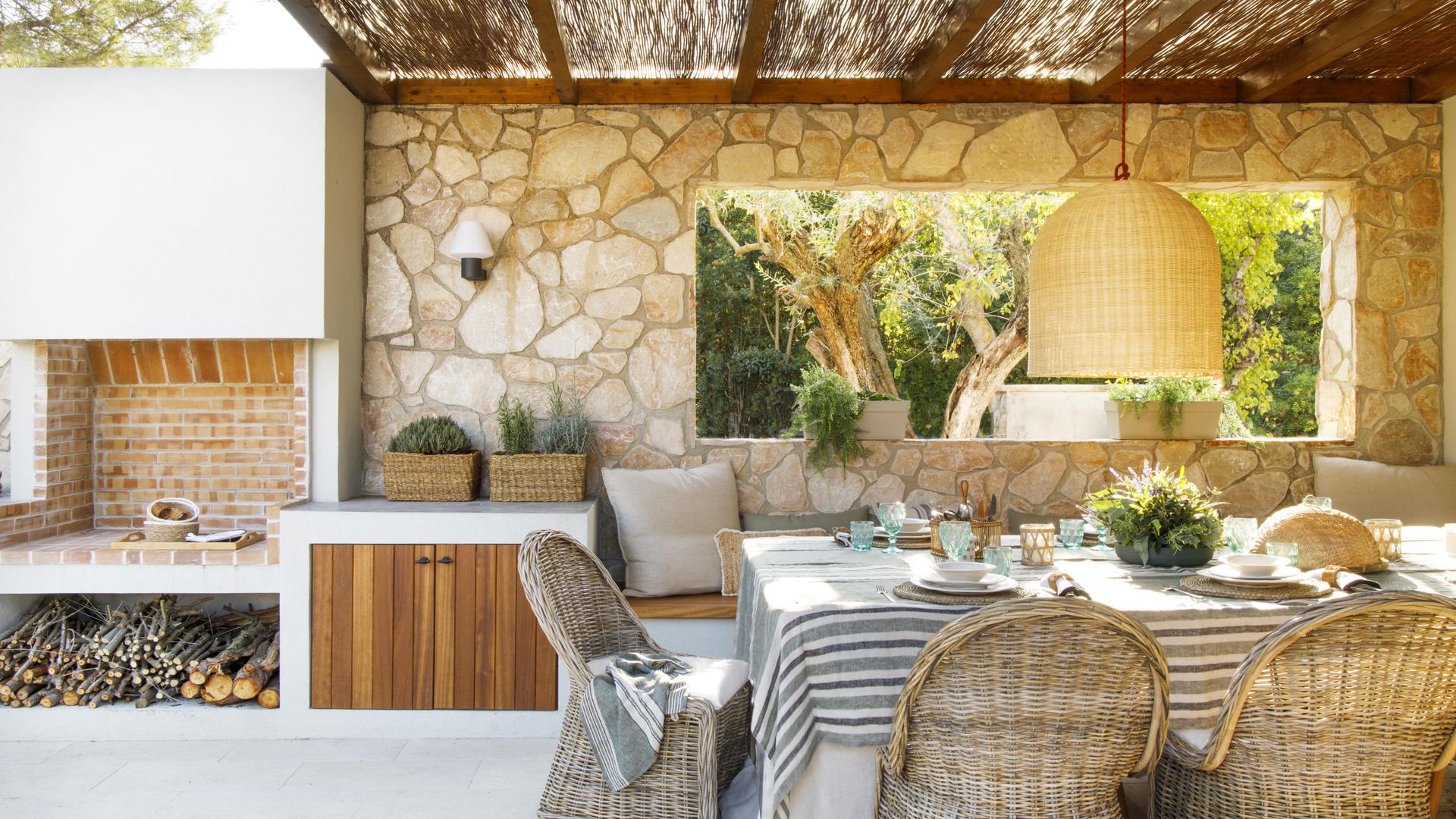 Comedor de verano en exterior