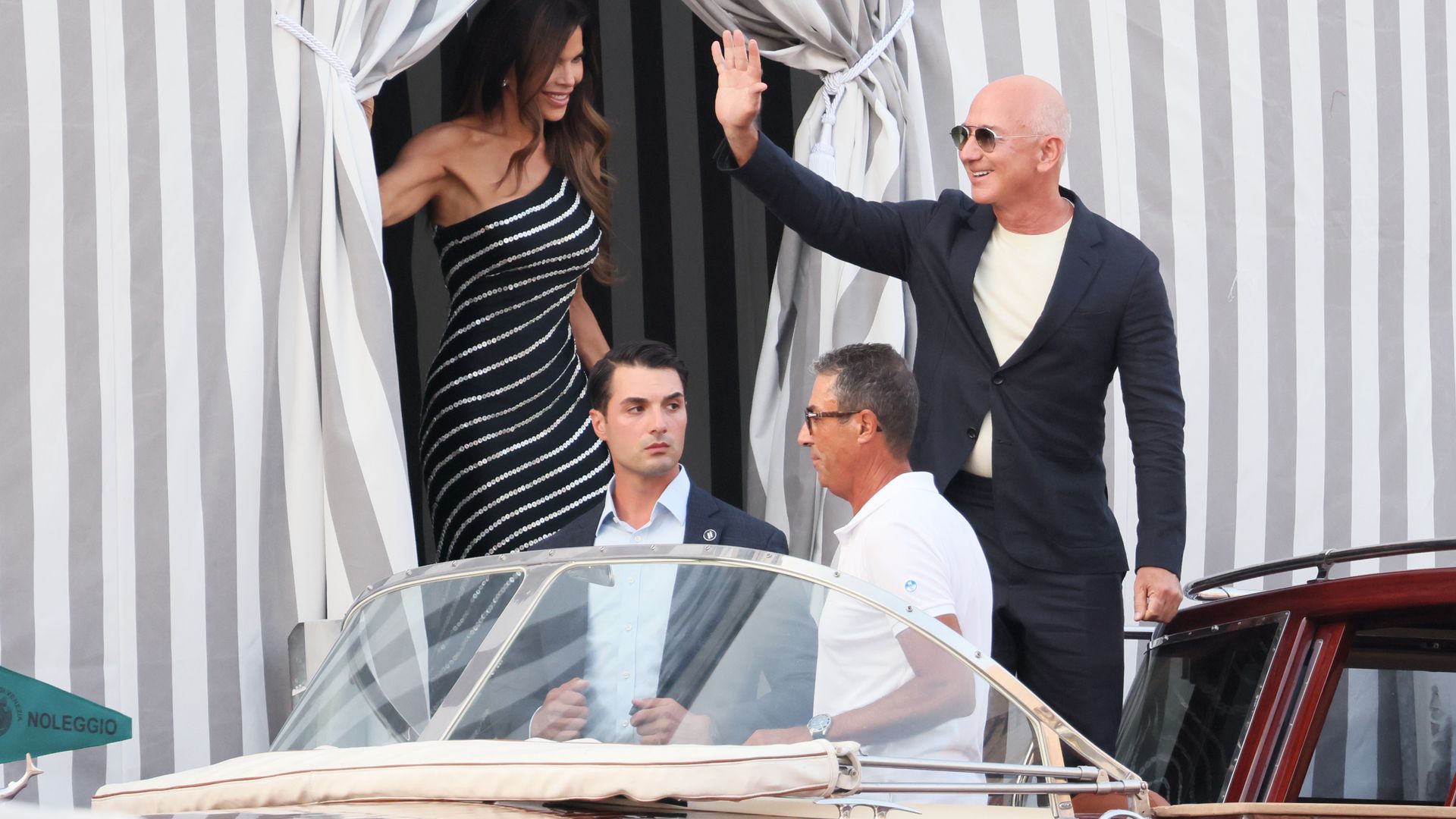 Primeras imágenes de Jeff Bezos y Lauren Sánchez en Venecia para celebrar su gran boda