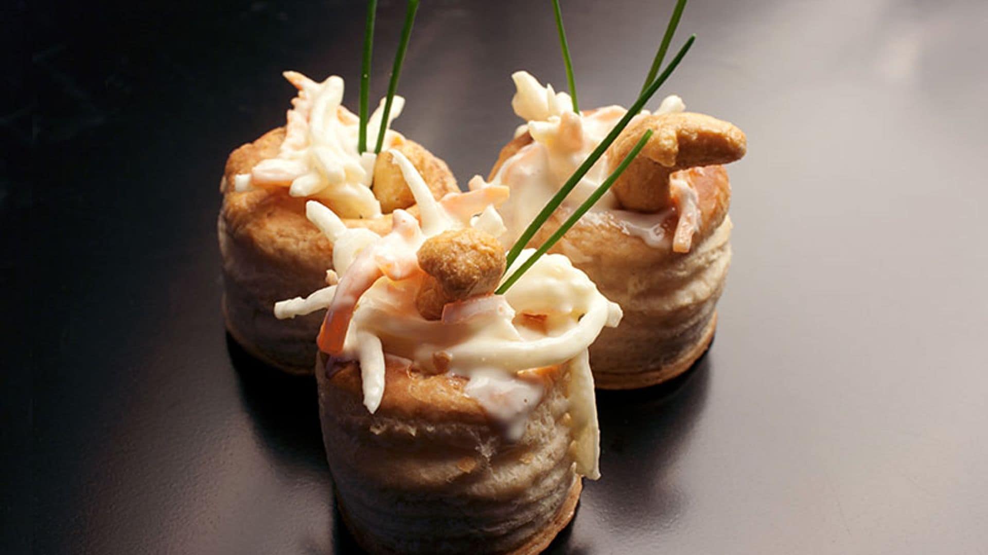 volovanes rellenos 