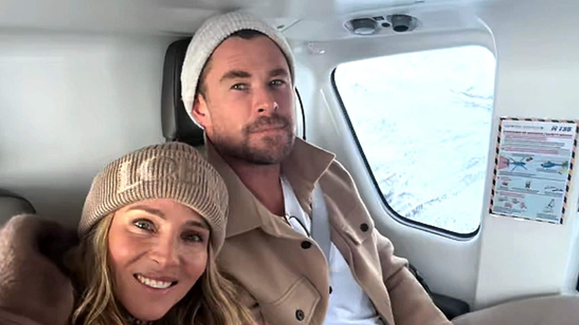 Elsa Pataky y Chris Hemsworth, de viaje familiar en los Alpes: las impresionantes piruetas de sus hijos en la nieve
