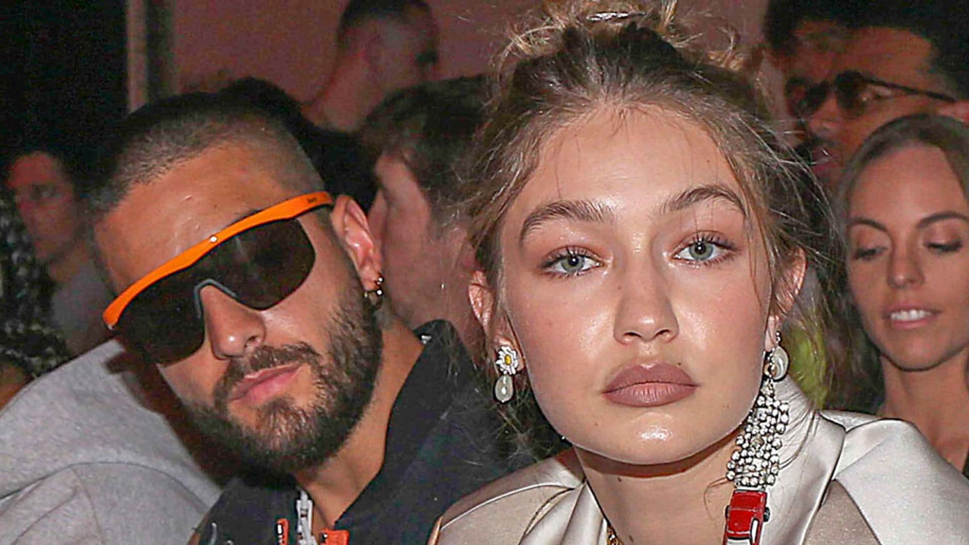 Maluma y Gigi Hadid en primera fila para la Semana de la Moda Masculina