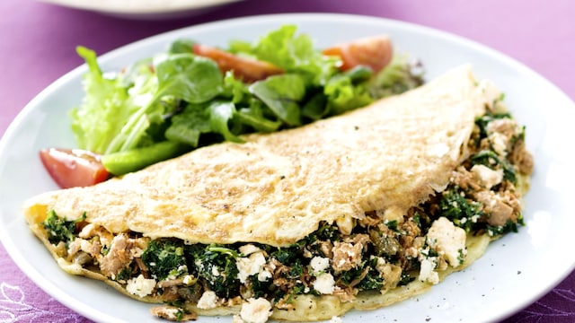 Tortilla de atún y queso 