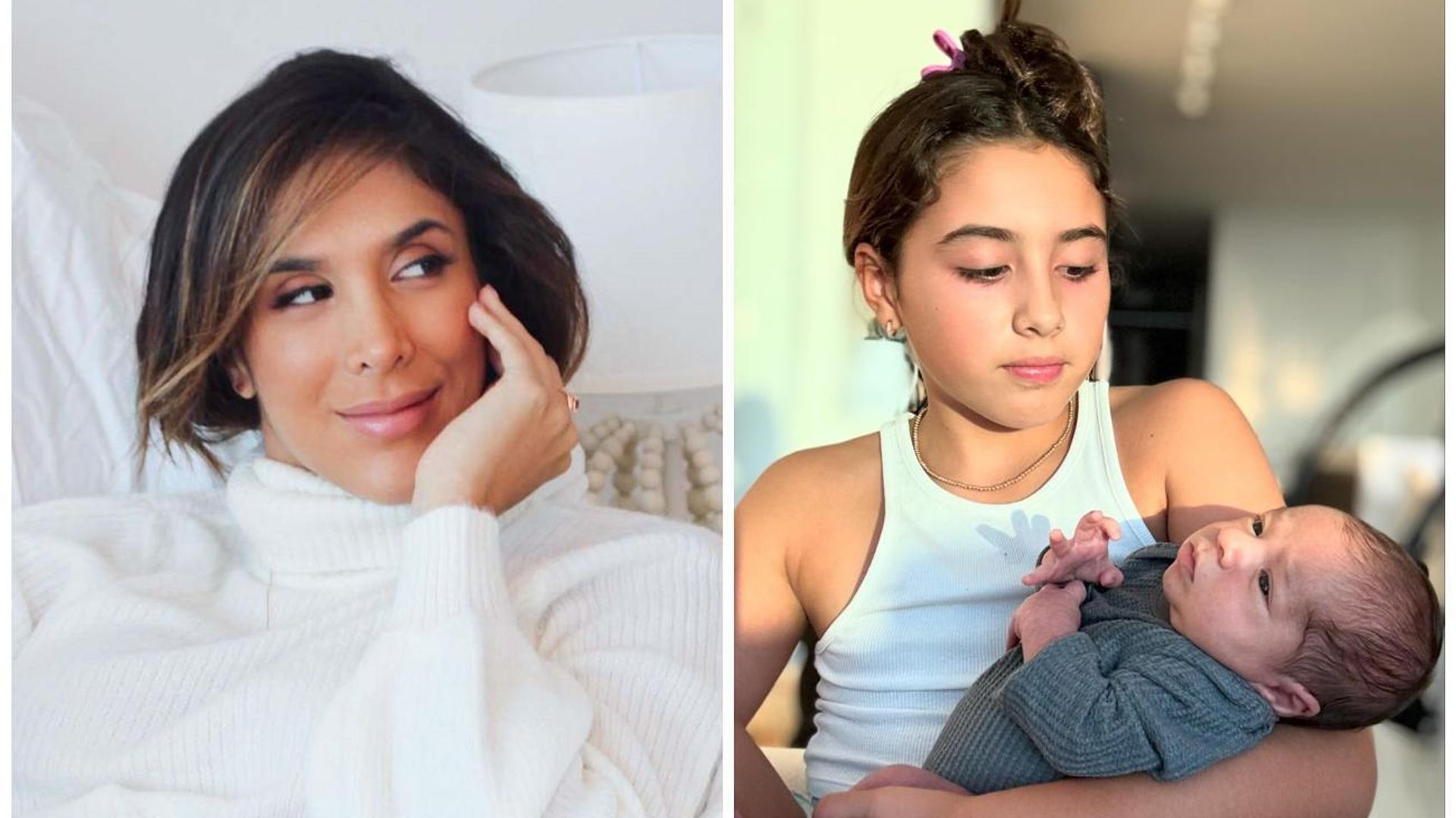 El tierno el posado de la hija de Daniela Ospina con su hermanito | ¡HOLA!