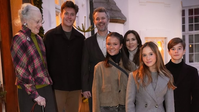 Felicitación navideña de la familia real danesa desde el Castillo de Marselisborg