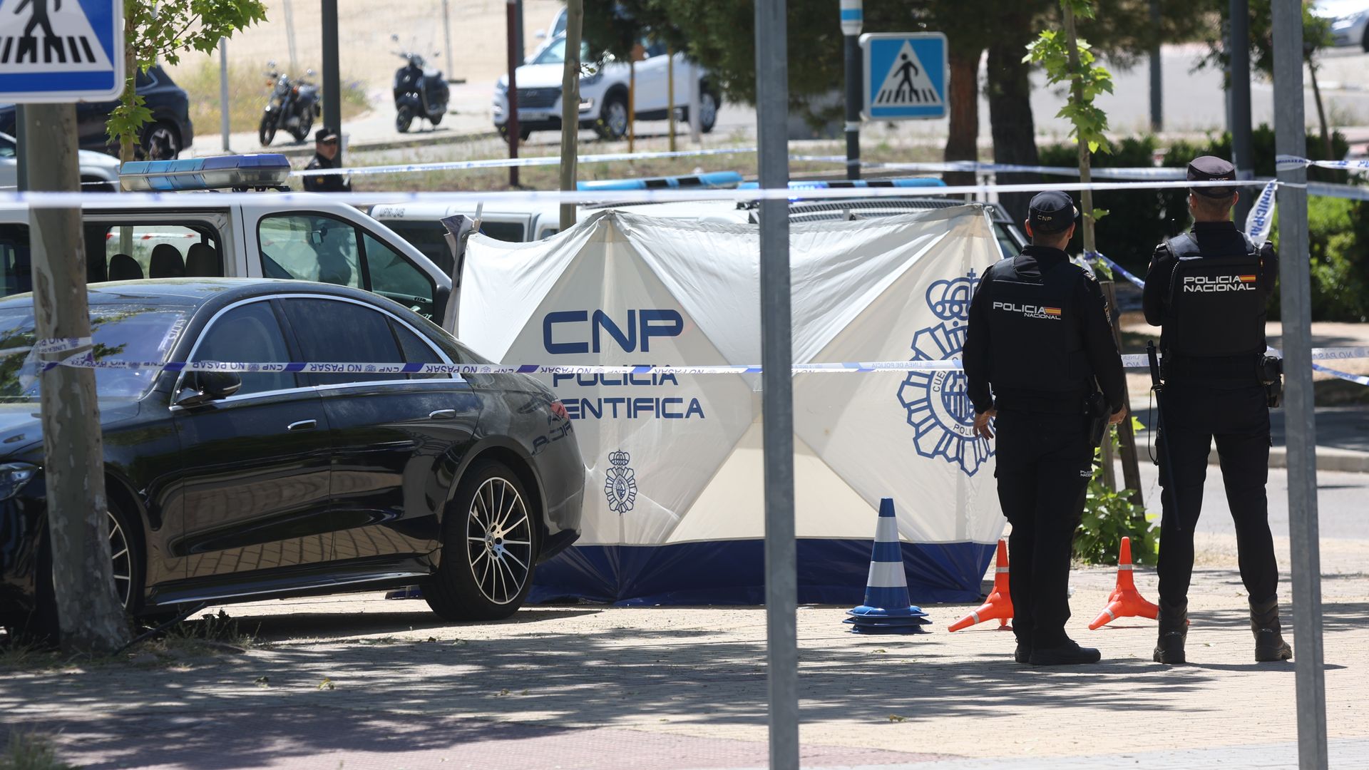 El asesinato de Andriy Portnov a las puertas del Colegio Americano conmociona a Pozuelo de Alarcón, en Madrid