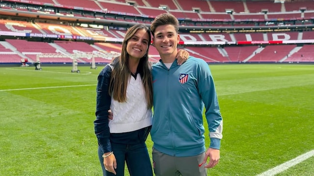 El nuevo ídolo del Atlético de Madrid: Julián Álvarez y su historia de amor con Emilia Ferrero