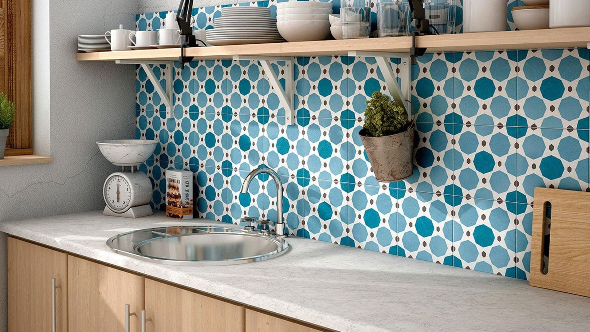 10 diseños de azulejos (de plena tendencia) para revestir el frente de cocina