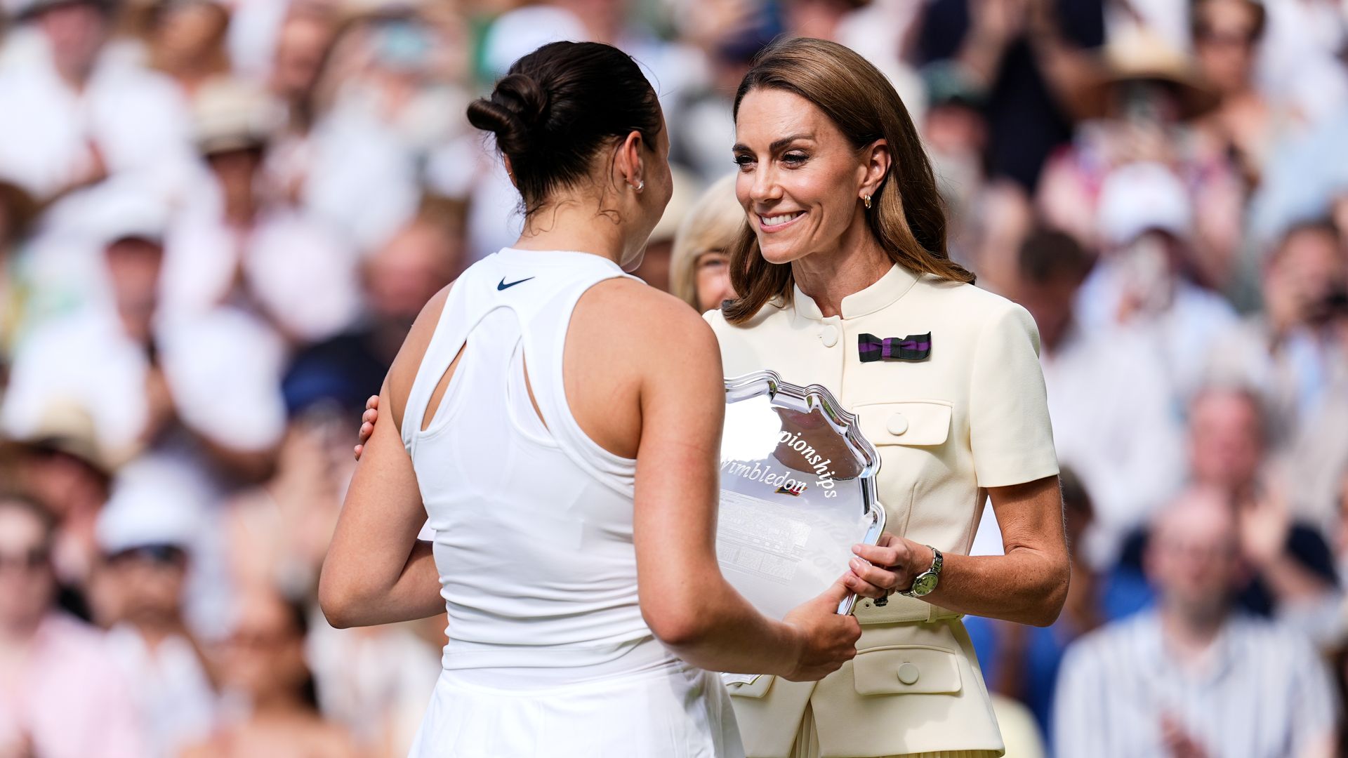 La princesa Kate dedica unas palabras de consuelo a la subcampeona de Wimbledon, tras una devastadora derrota