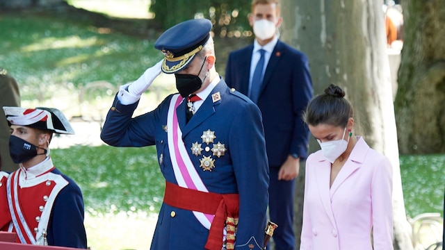 spanish royals attend armed forces day