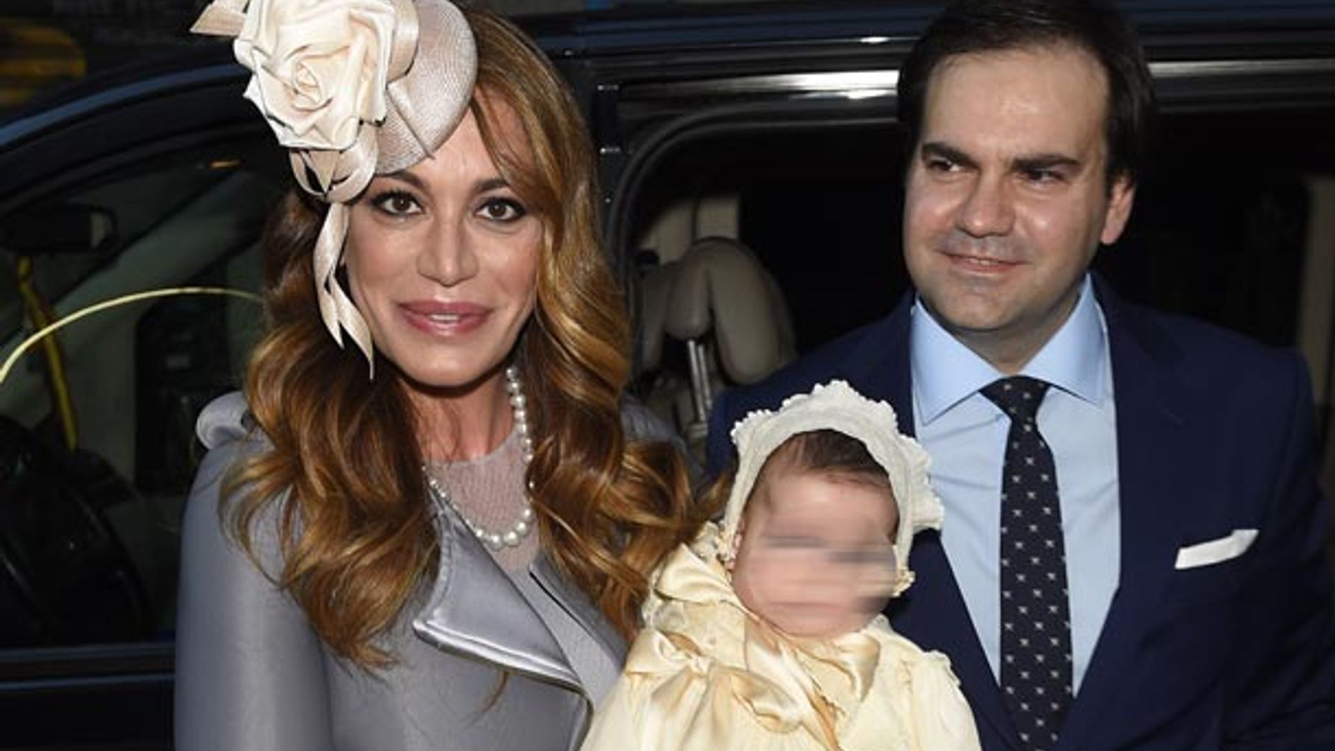 Gema Ruiz y Juan Díaz celebran el bautizo de su hija Julieta
