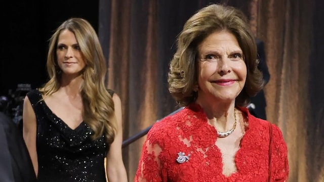 La princesa Magdalena y Silvia de Suecia en la entrega de Premios Ellis Island Society 