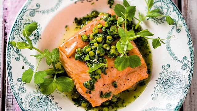 salmon horno