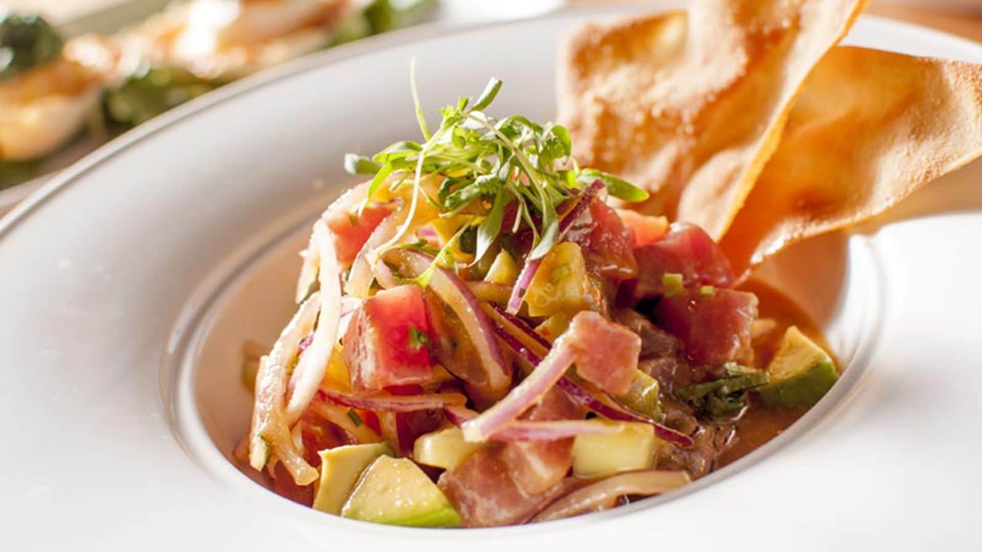 Ceviche de atún y salmón