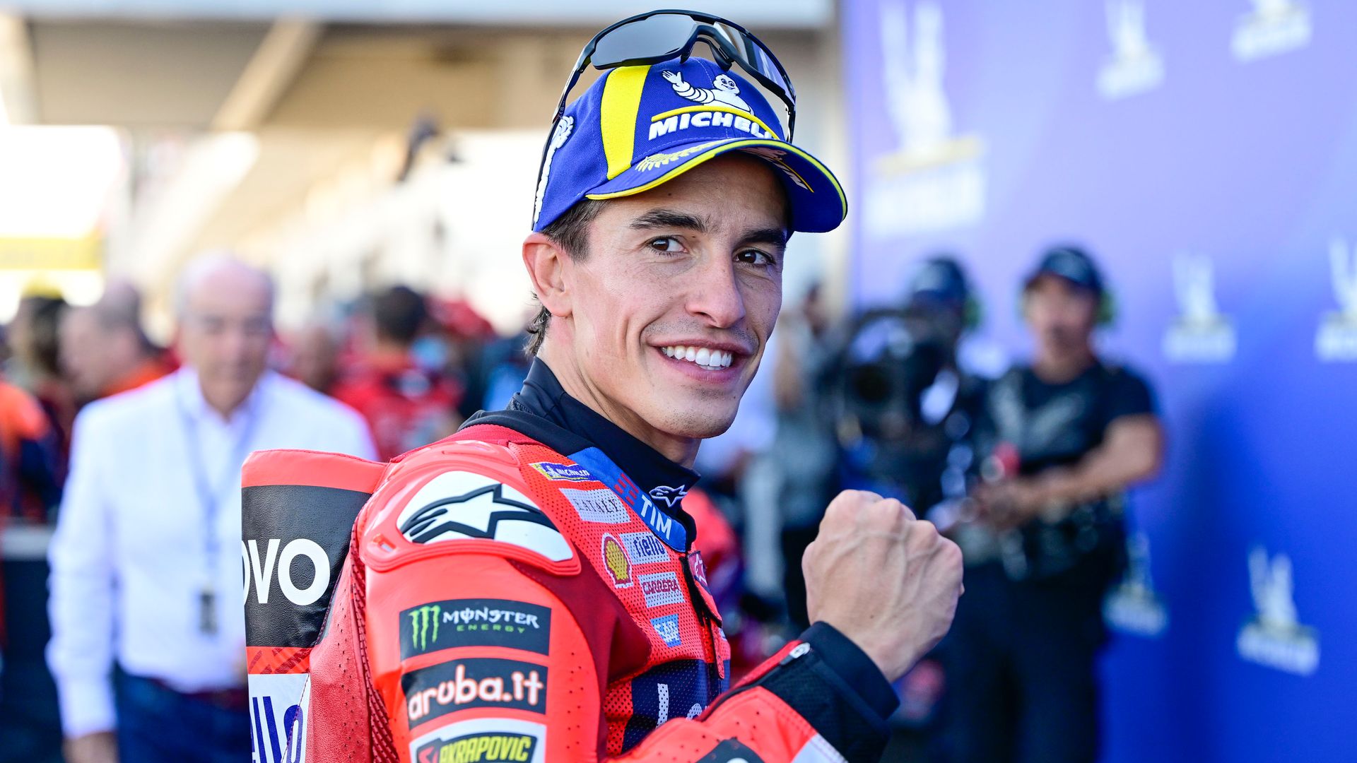 Marc Márquez tras la victoria de MotoGP en Hungría