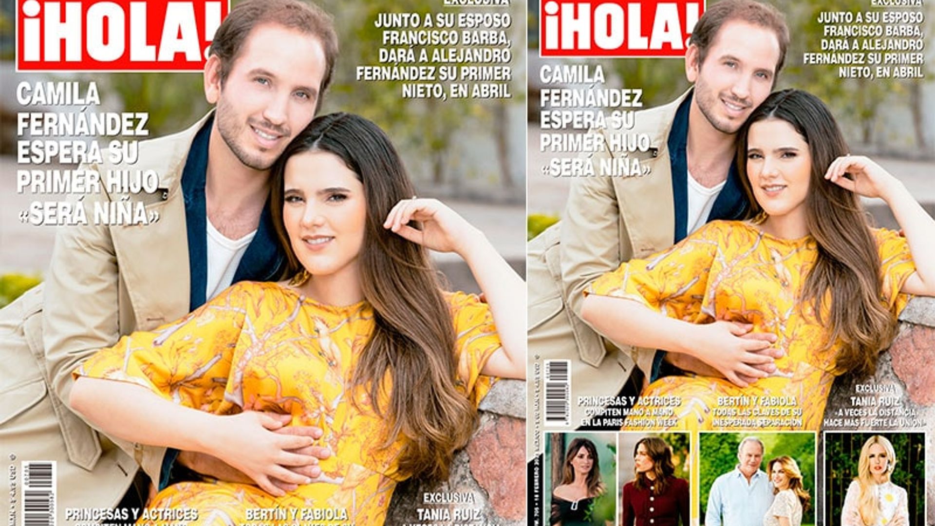 En ¡HOLA!, Camila Fernández y Francisco Barba nos anuncian emocionados que esperan su primer hijo