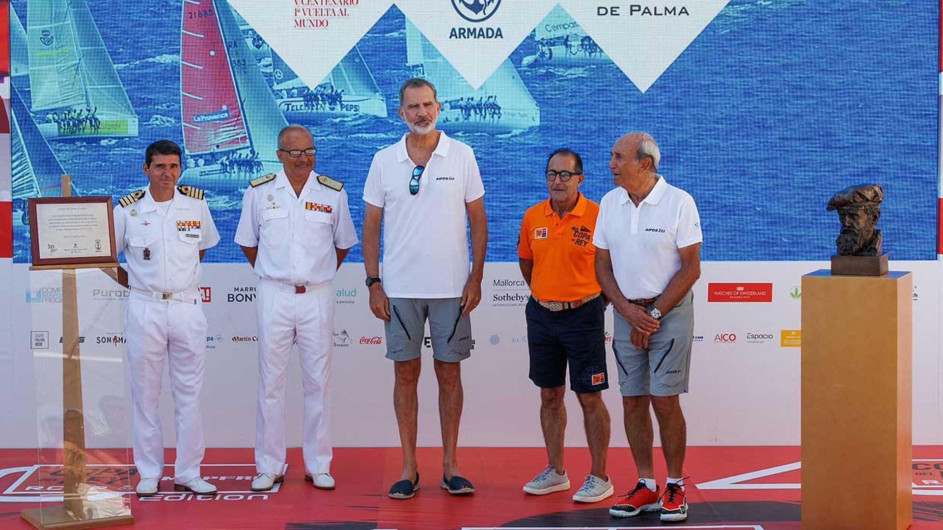 Homenaje real a la Armada en la Copa del Rey MAPFRE