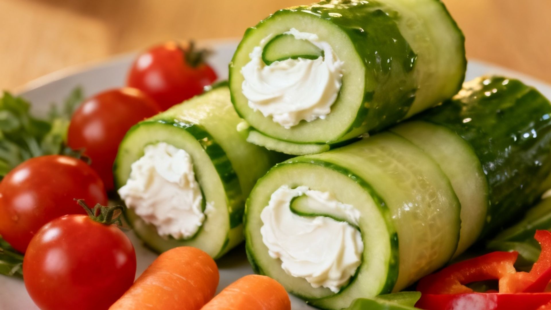 Estos canelones de pepino y queso serán tu comida favorita cuando apriete el calor