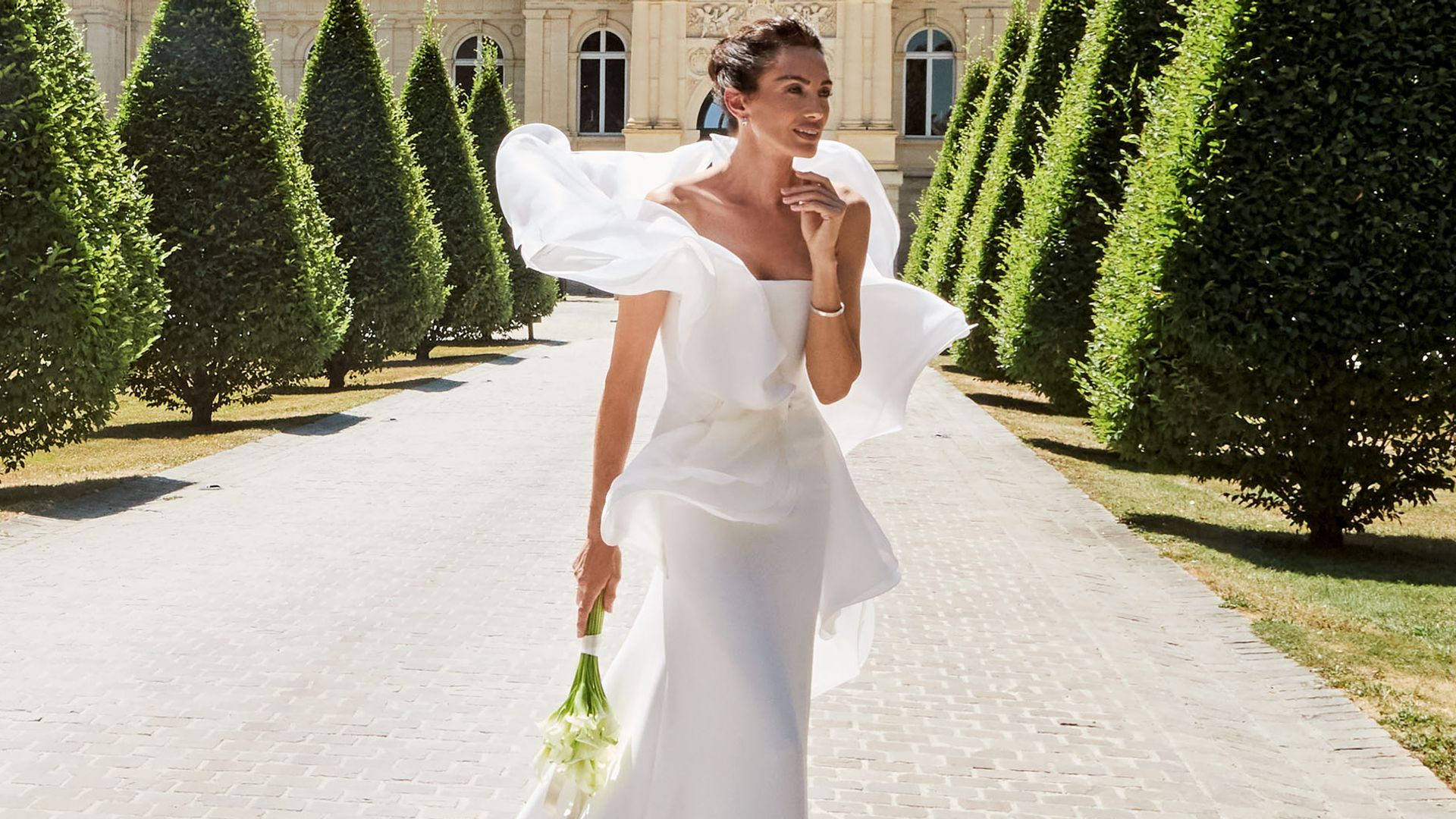 Vestido de novia de Nieves Álvarez creado por Stéphane Rolland