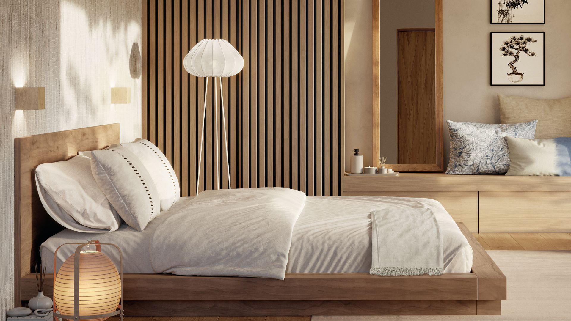Dormitorio wabi-sabi
