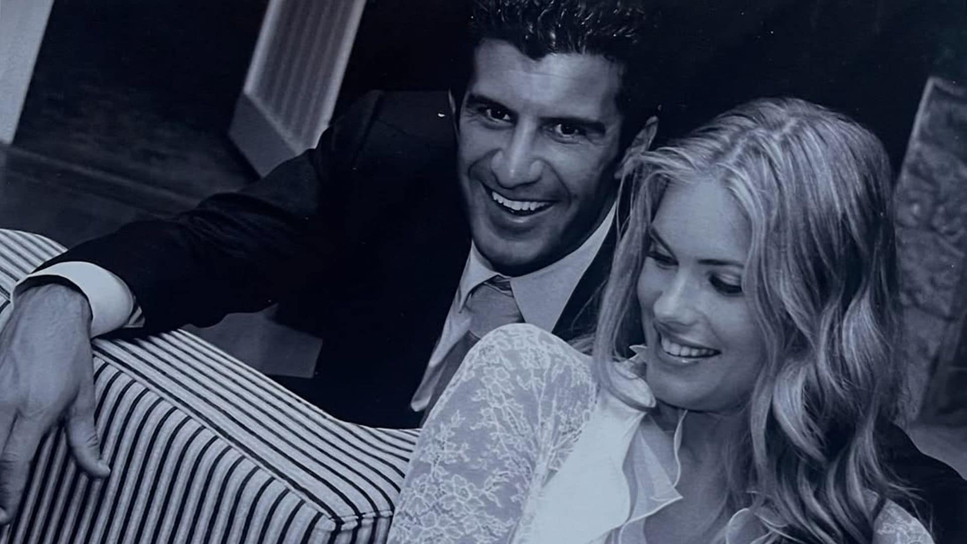 Luis Figo pone fin a los rumores de separación con fotos nunca vistas de su boda: "Espero que dure toda la vida"