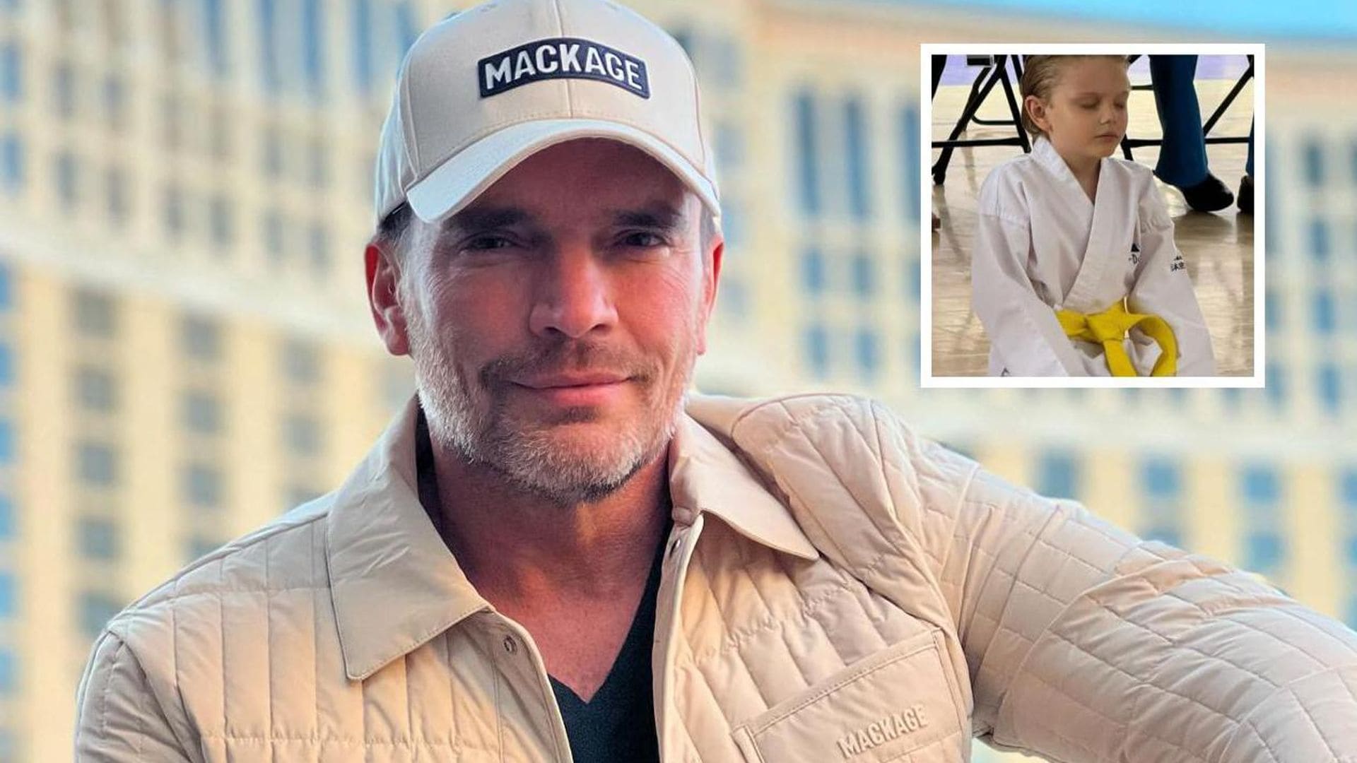 Julián Gil, el papá más orgulloso, celebra a la distancia un logro de su hijo