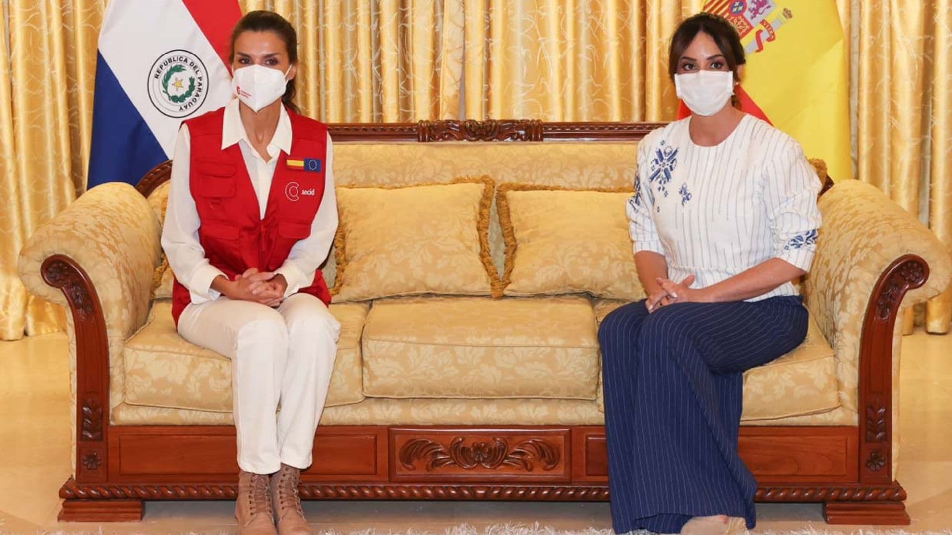 Silvana López, la primera dama de Paraguay volcada con la infancia y el feminismo que recibió a doña Letizia