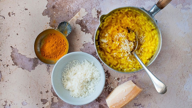 risotto curcuma parmesano