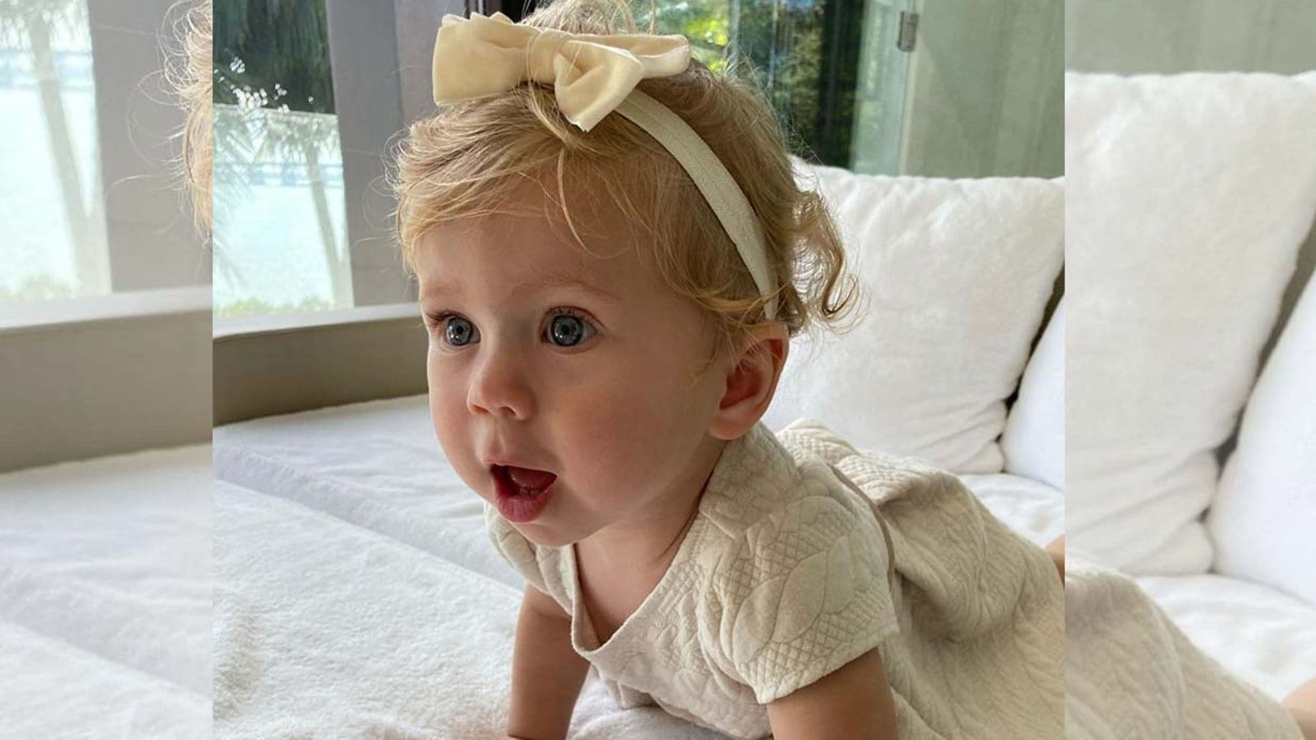 ¡Cómo ha cambiado! Mary, la hija de Enrique Iglesias y Anna Kournikova, cumple un año