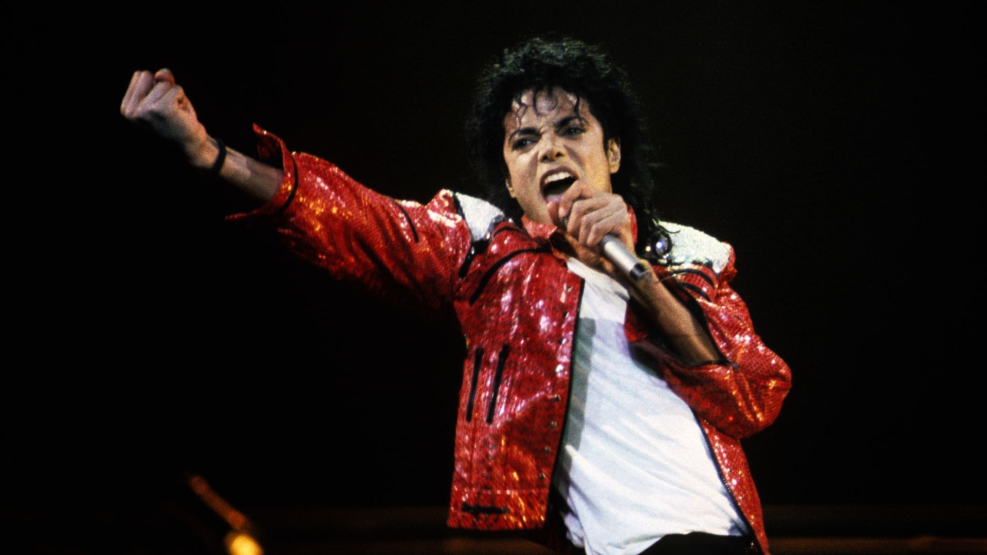 Michael Jackson en un concierto en el Madison Square Garden en 1988.