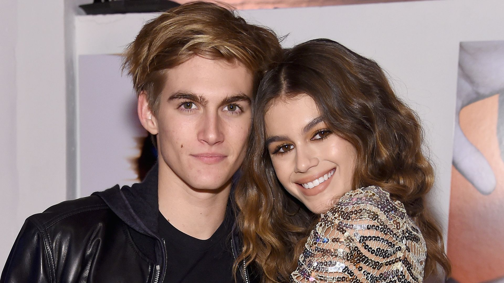 Presley Gerber y Kaia Gerber en un evento de Marc Jacobsen febrero de 2017, en Nueva York.