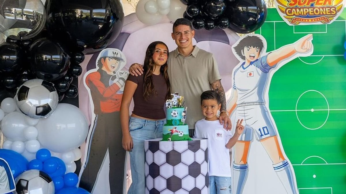 James Rodríguez celebra el cumpleaños de su hijo Samuel junto a su  primogénita Salomé | ¡HOLA!