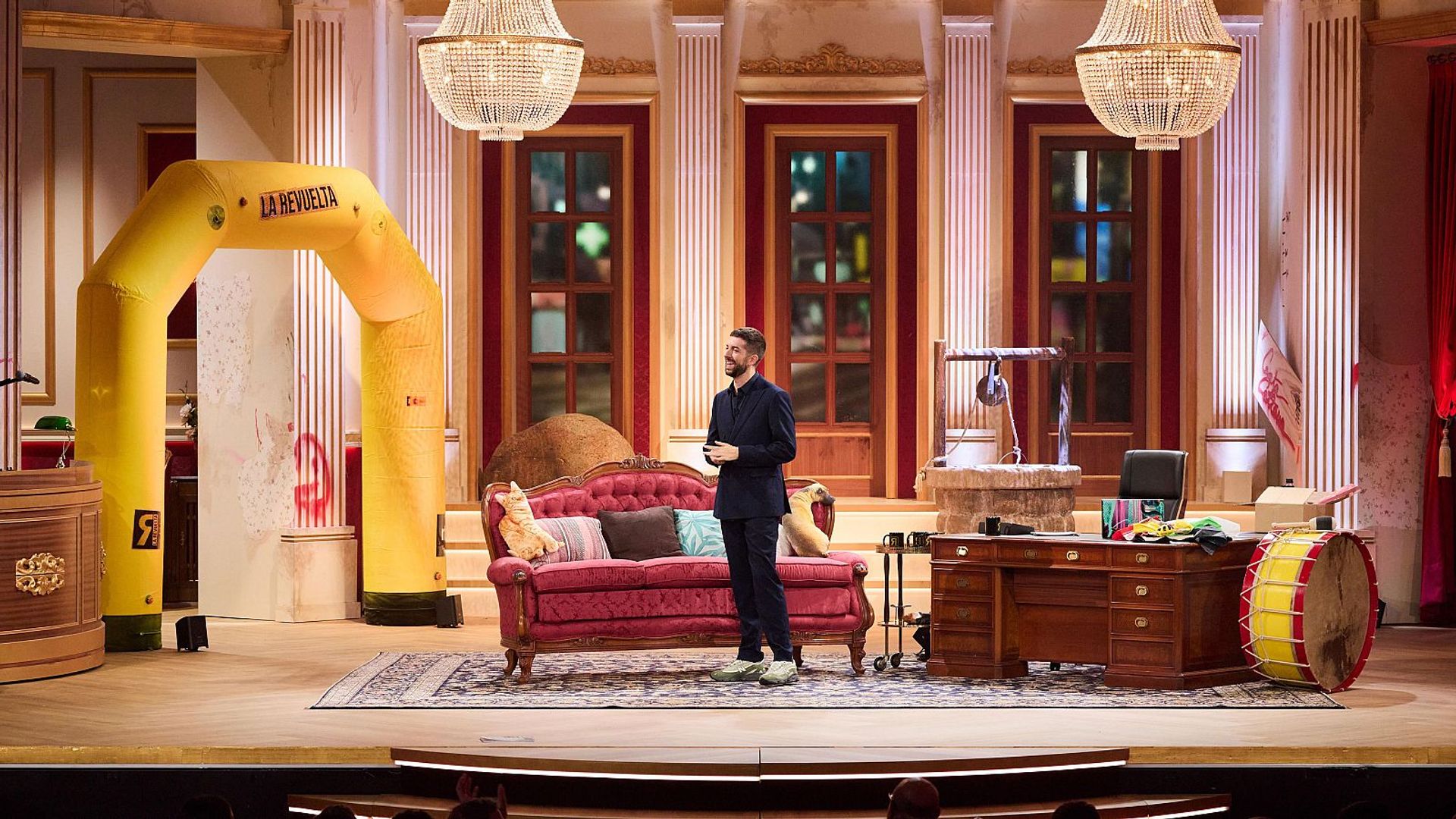 David Broncano en el nuevo escenario de 'La Revuleta', en el UMusic Hotel Teatro Albéniz