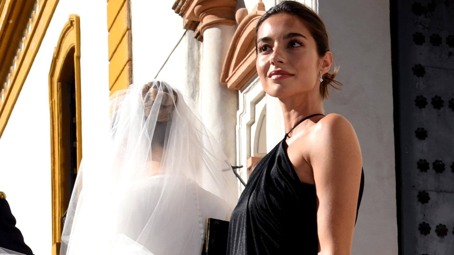 Rocío Crusset, una orgullosa dama de honor en la boda de su gran amiga Marta, hija del abogado Joaquín Moeckel