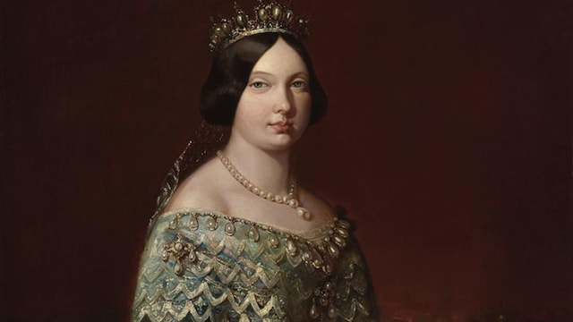 Isabel II en un retrato icónico del Banco de España 
