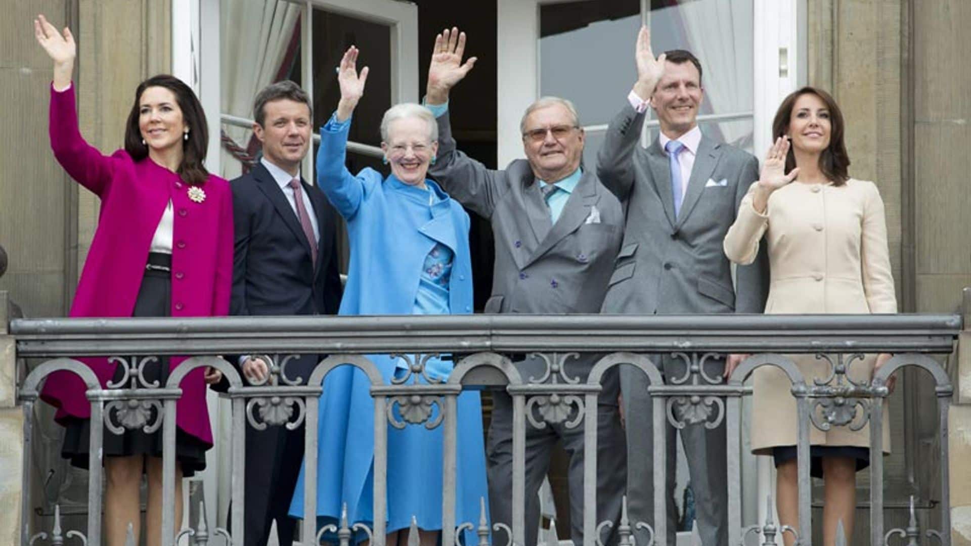 La reina Margarita de Dinamarca celebra junto a todos sus nietos su 76 cumpleaños