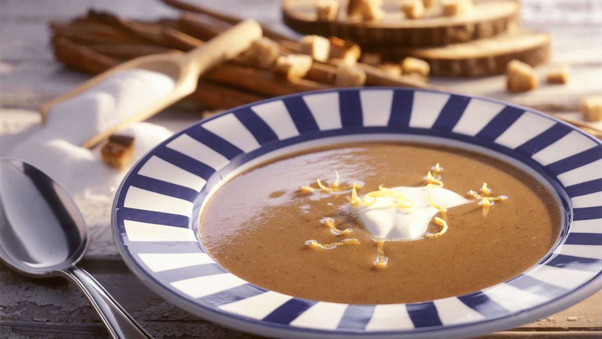 Sopa danesa con cerveza