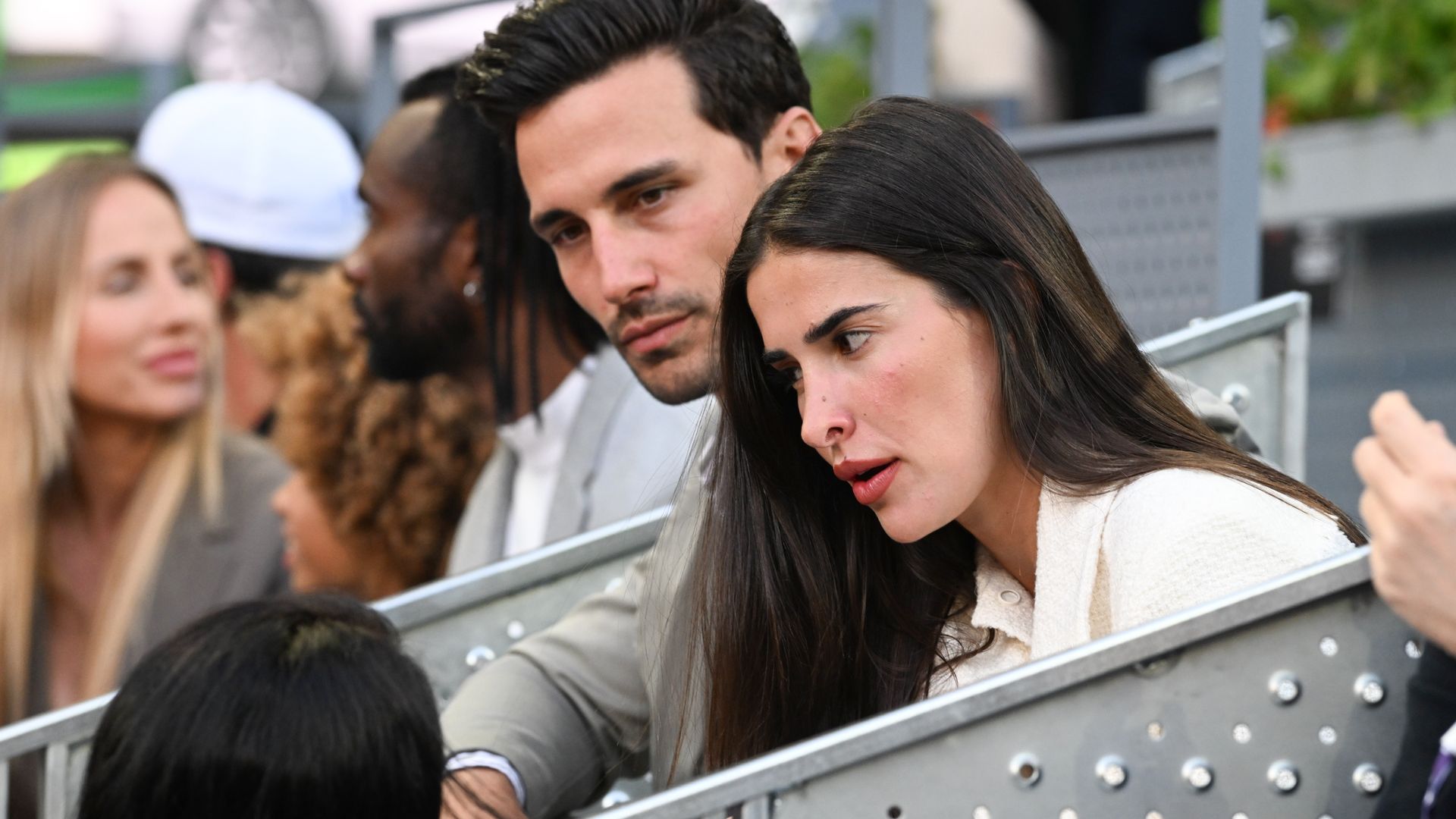 Jaime Astrain y Lidia Torrent durante el Mutua Madrid Open