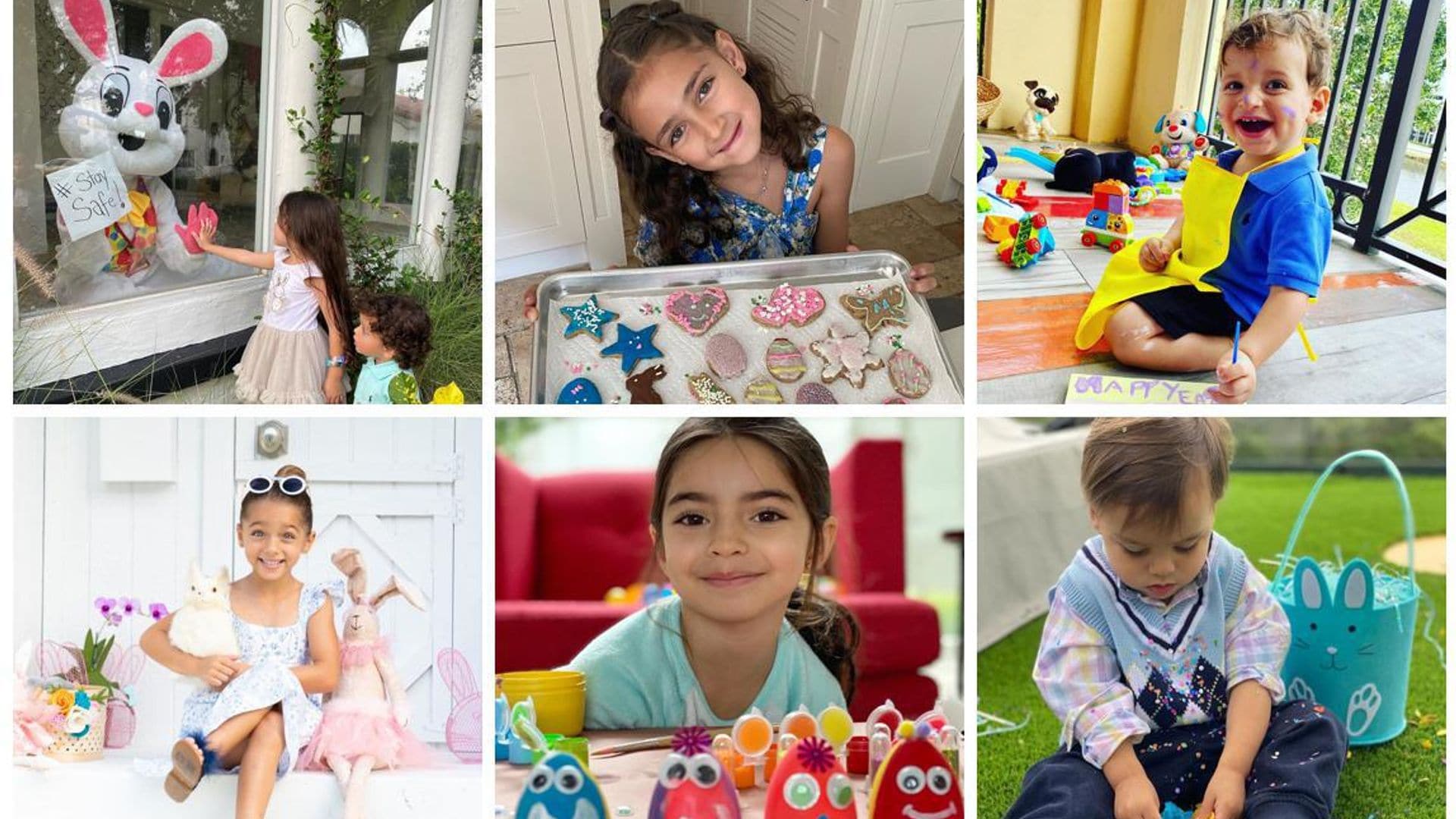 Las imágenes más tiernas de los hijos de las estrellas latinas celebrando la Pascua en cuarentena