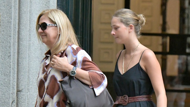 Infanta Cristina de Borbon e Irene Urdangarin en Madrid 
