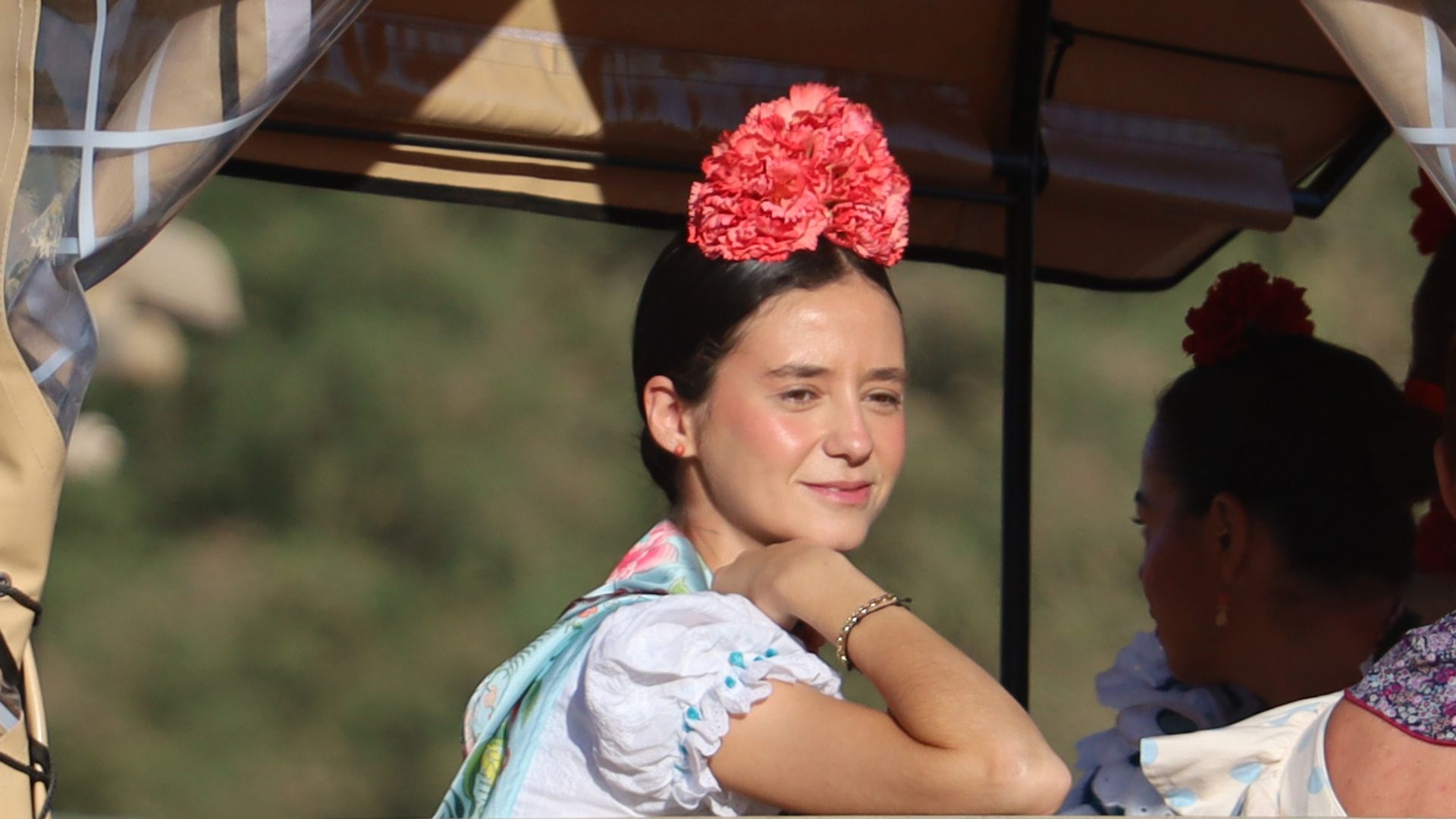 Victoria Federica Marichalar durante el cruce del Vado del Quema