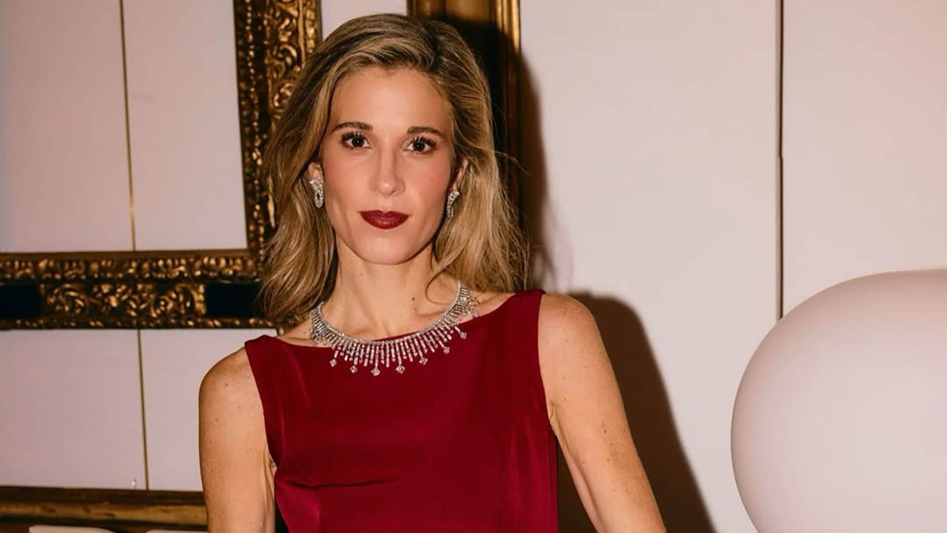 Inés de Cominges, muy elegante en una cena en Madrid.